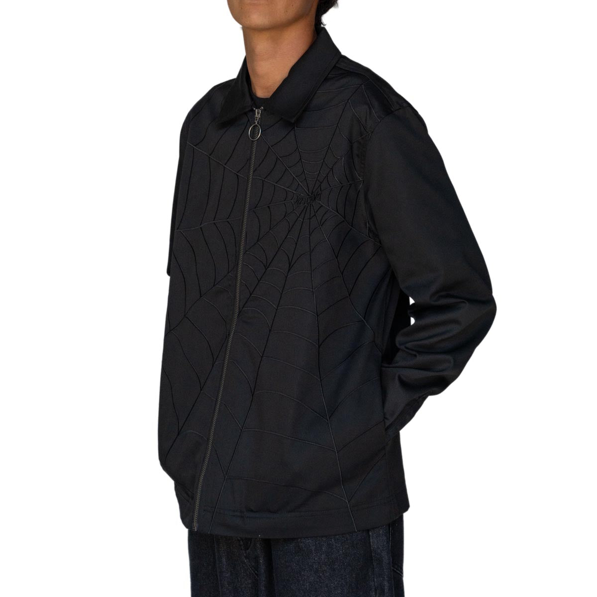 Welcome Nexus Embd Long Sleeve Twill Shirt - Black image 1