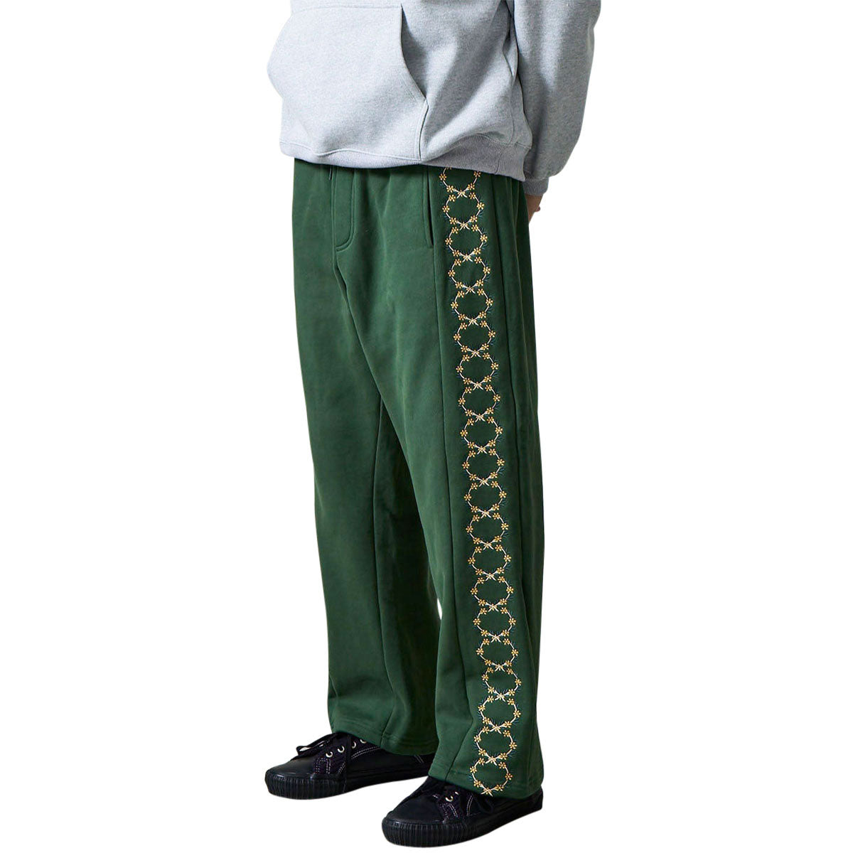 Passport Wattle Organic Fleece Track Pants - Green image 2