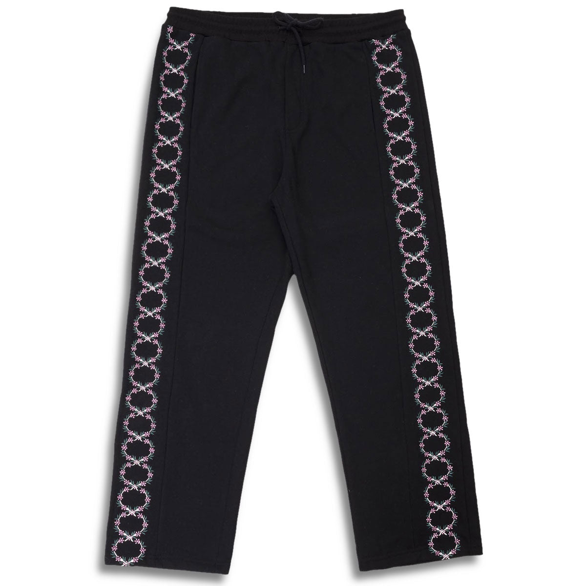 Passport Wattle Organic Fleece Track Pants - Black image 1