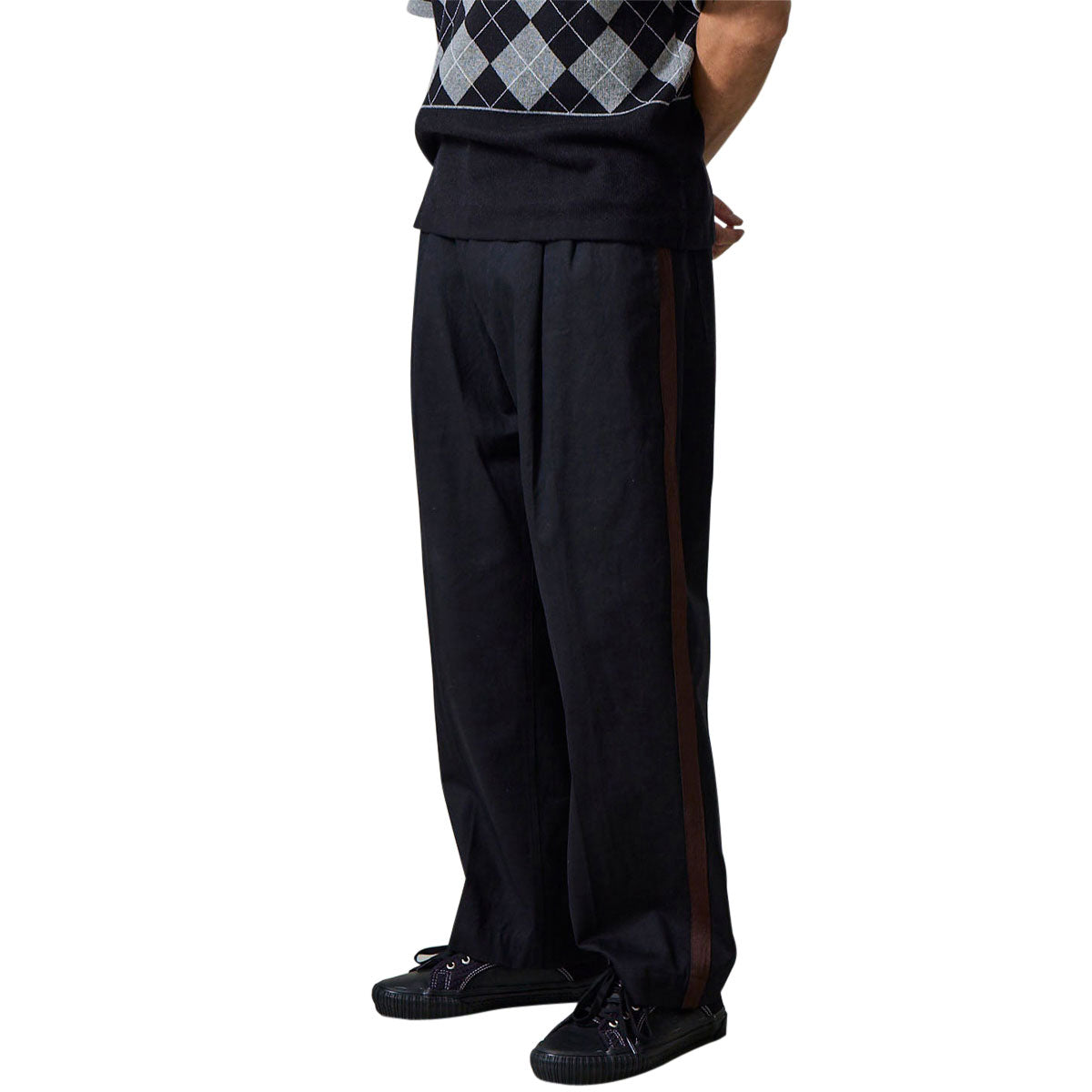 Passport Leagues Club Side Stripe Pants - Black/Brown image 4