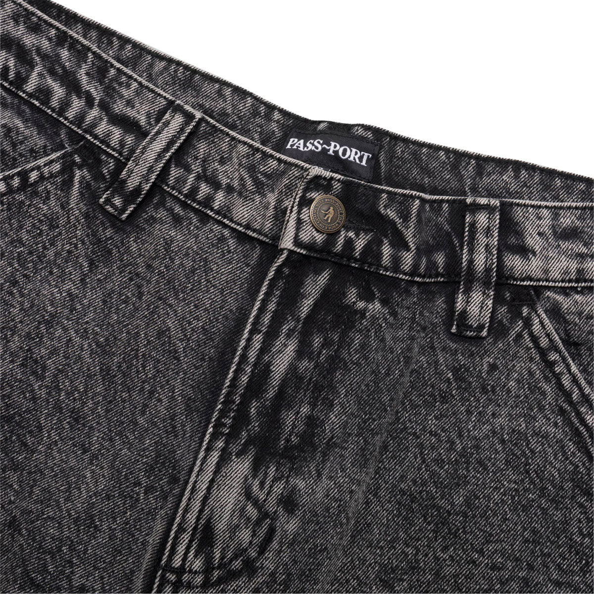 Passport Workers Club Denim Jeans - Grey Over-Dye image 4