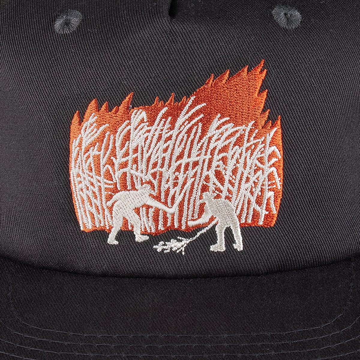 Passport Brush Fire Workers Trucker Hat - Tar/Off White image 4