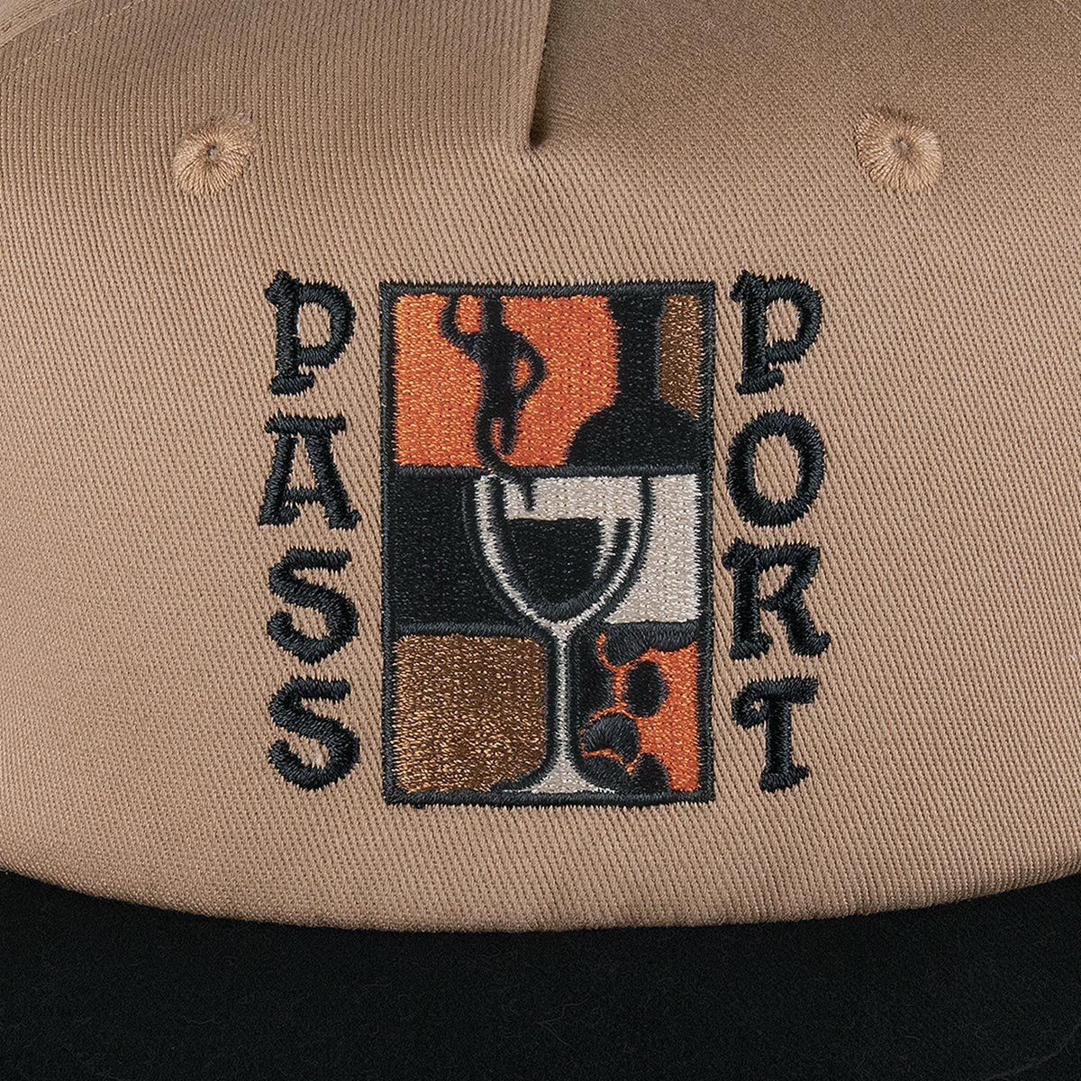 Passport Dine Em' Workers Hat - Black/Sand image 3