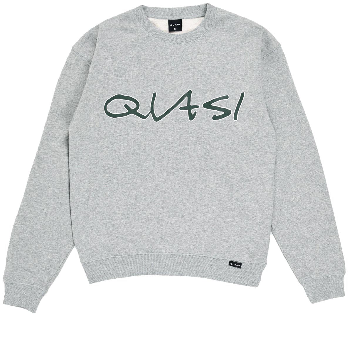 Quasi Sig Crew Sweater - Heather Grey image 1