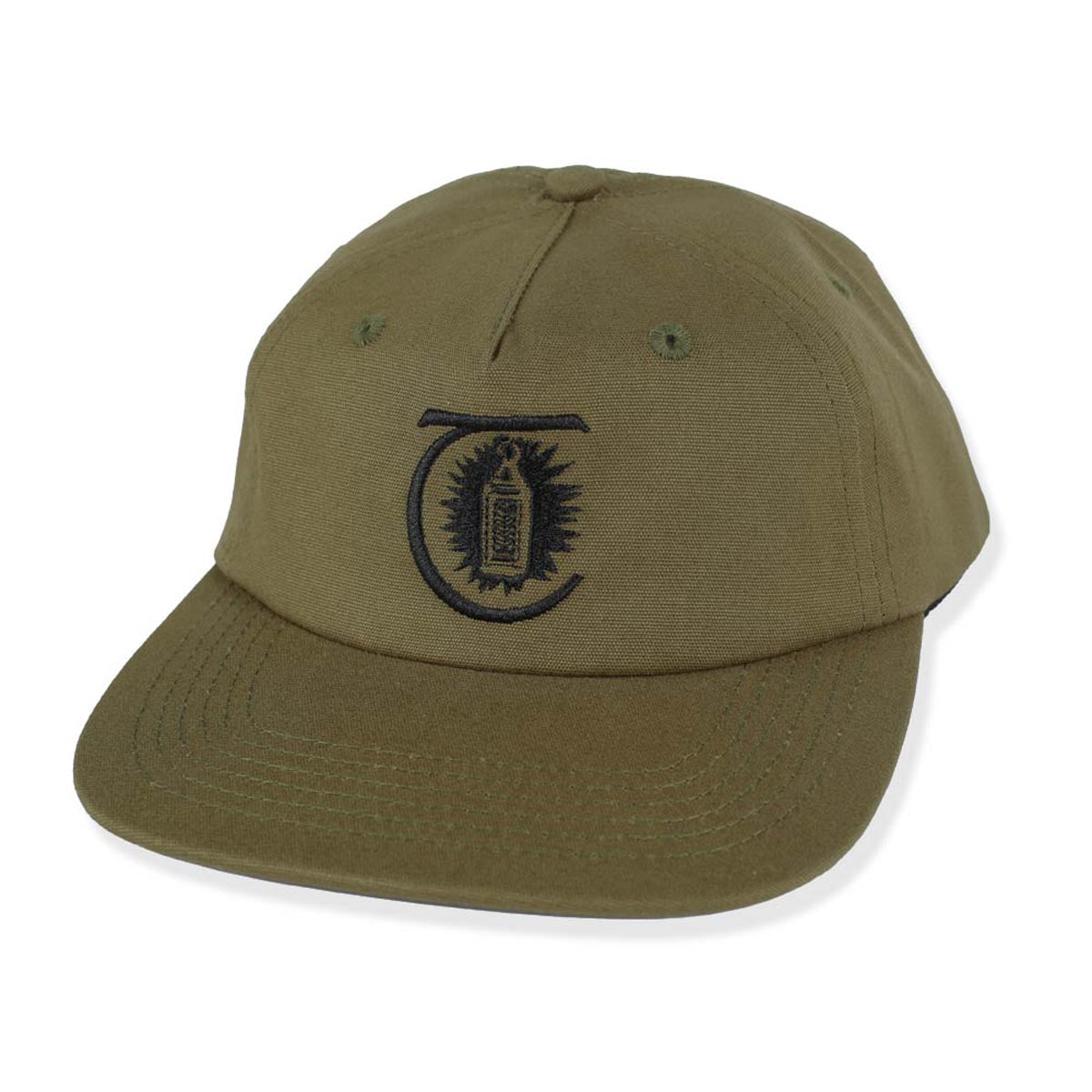 Theories Lantern Velcro Strapback Duck Canvas Hat - Olive image 1