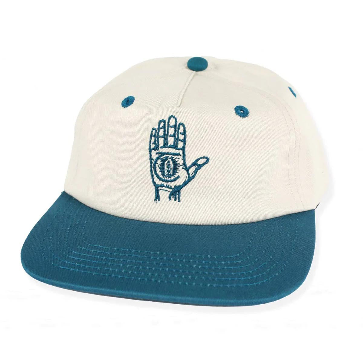 Theories Hand Of Theories Snapback Hat - Pearl/Blue Jay image 1