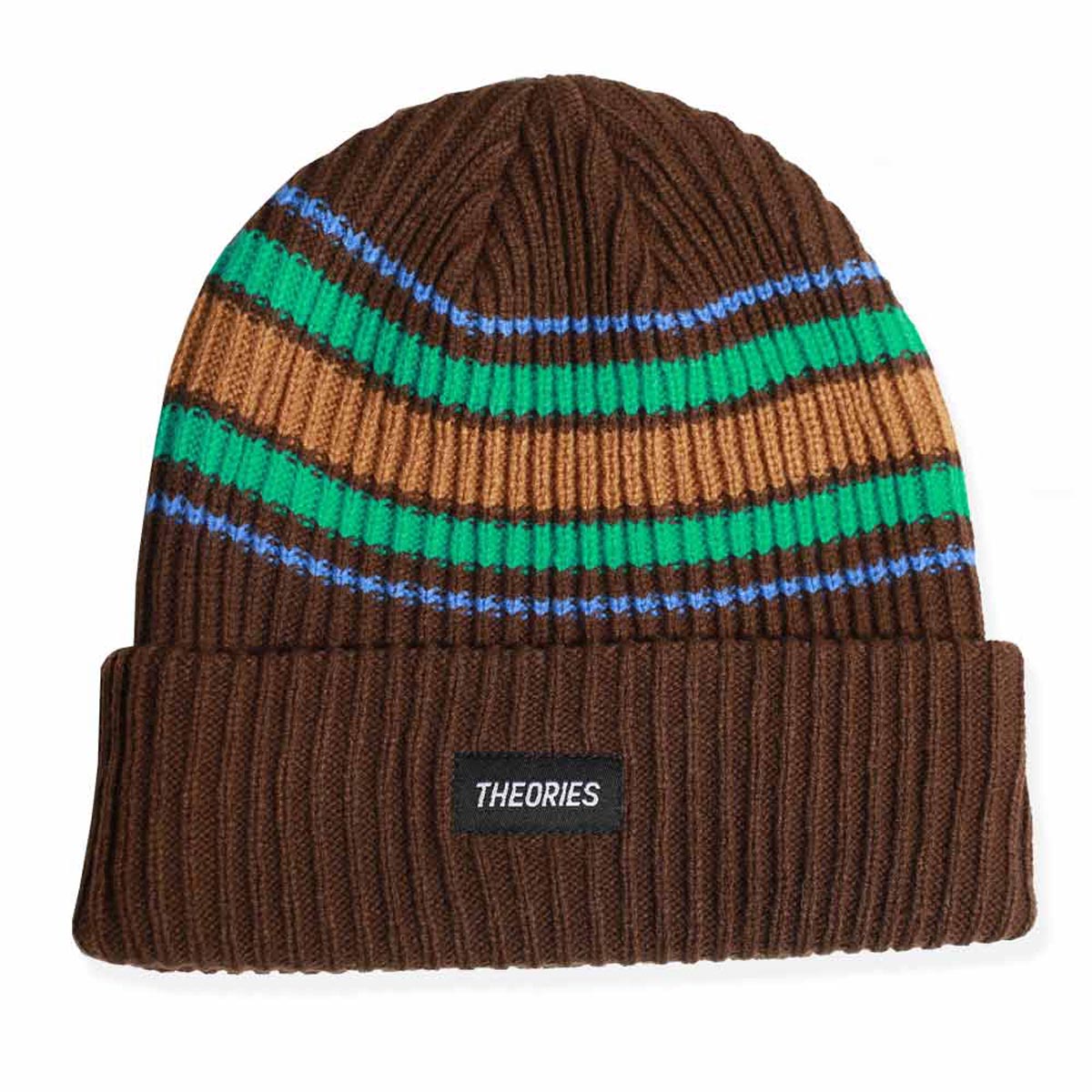 Theories Burst Stripe Knit Beanie - Cedar image 1