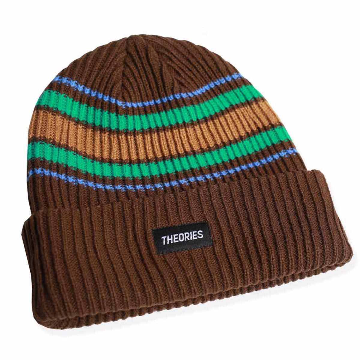 Theories Burst Stripe Knit Beanie - Cedar image 2