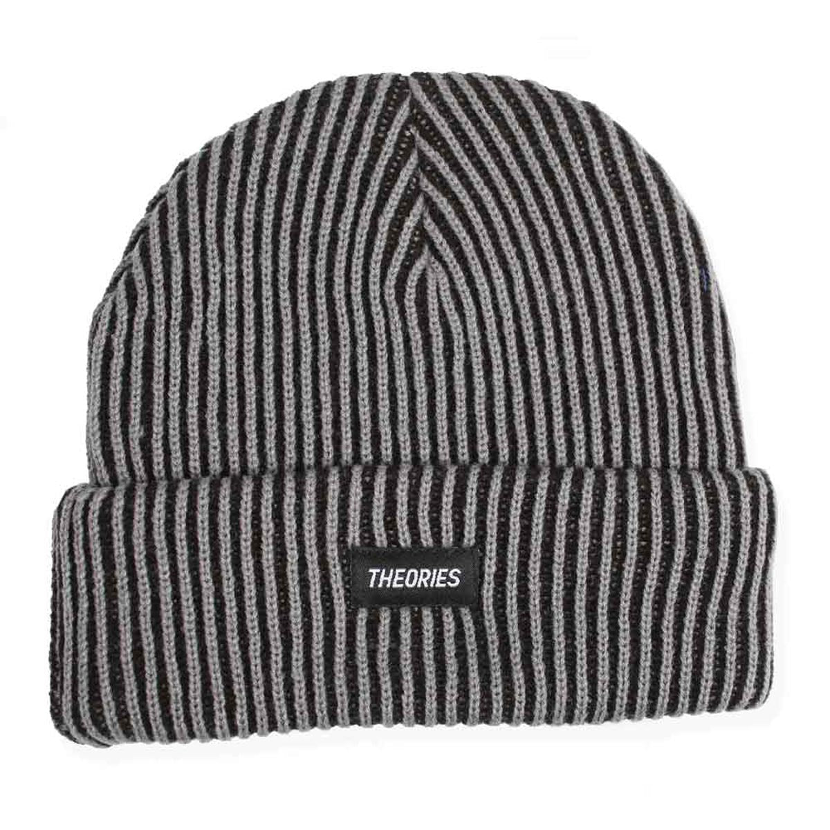 Theories 2 Tone Knit Beanie - Grey/Black image 1