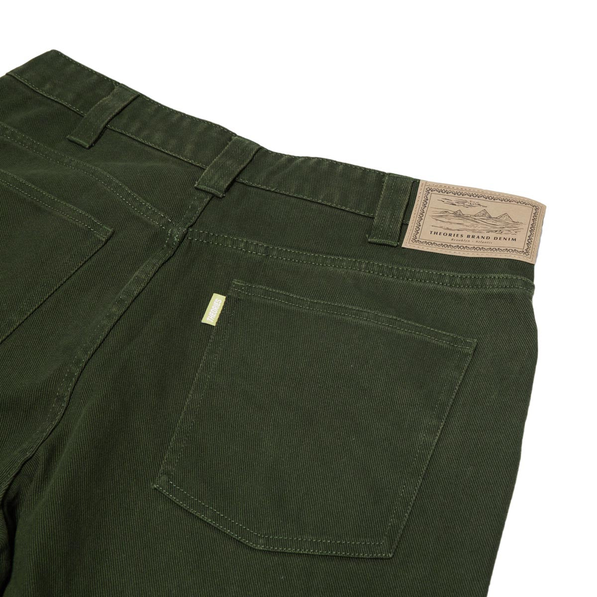 Theories Plaza Jeans - Washed Army Green image 4