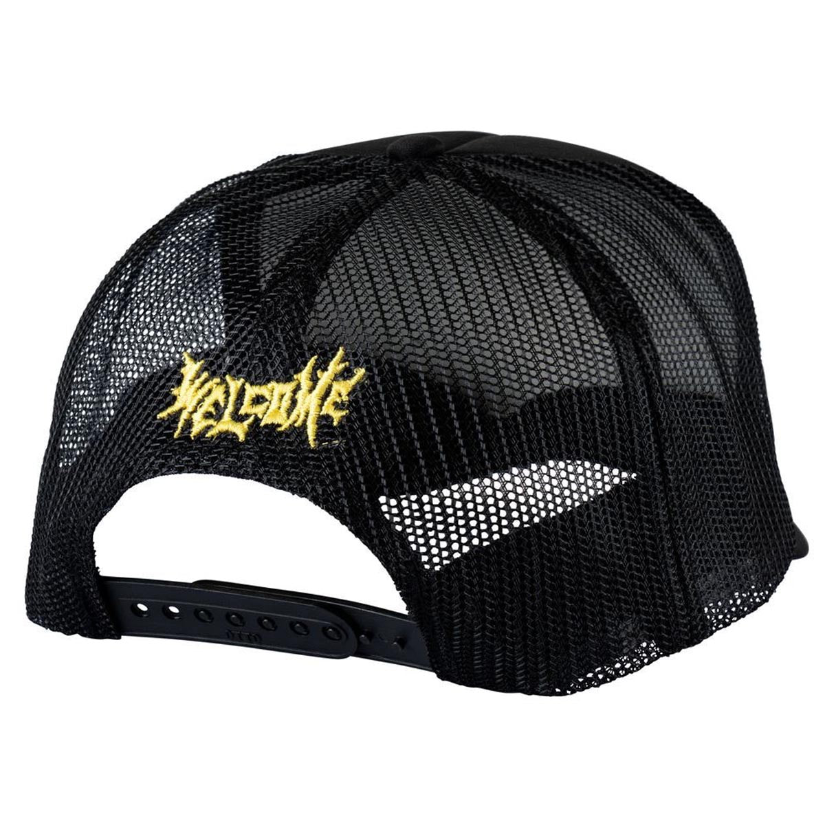 Welcome x Beetlejuice Three Times Trucker Hat - Black image 2