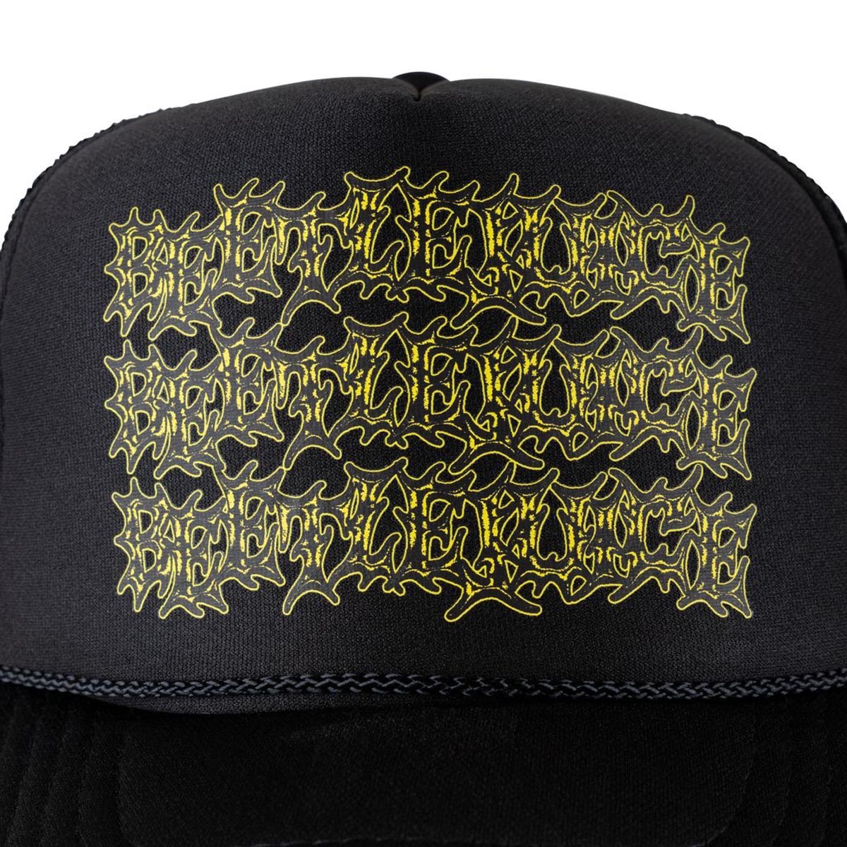 Welcome x Beetlejuice Three Times Trucker Hat - Black image 3