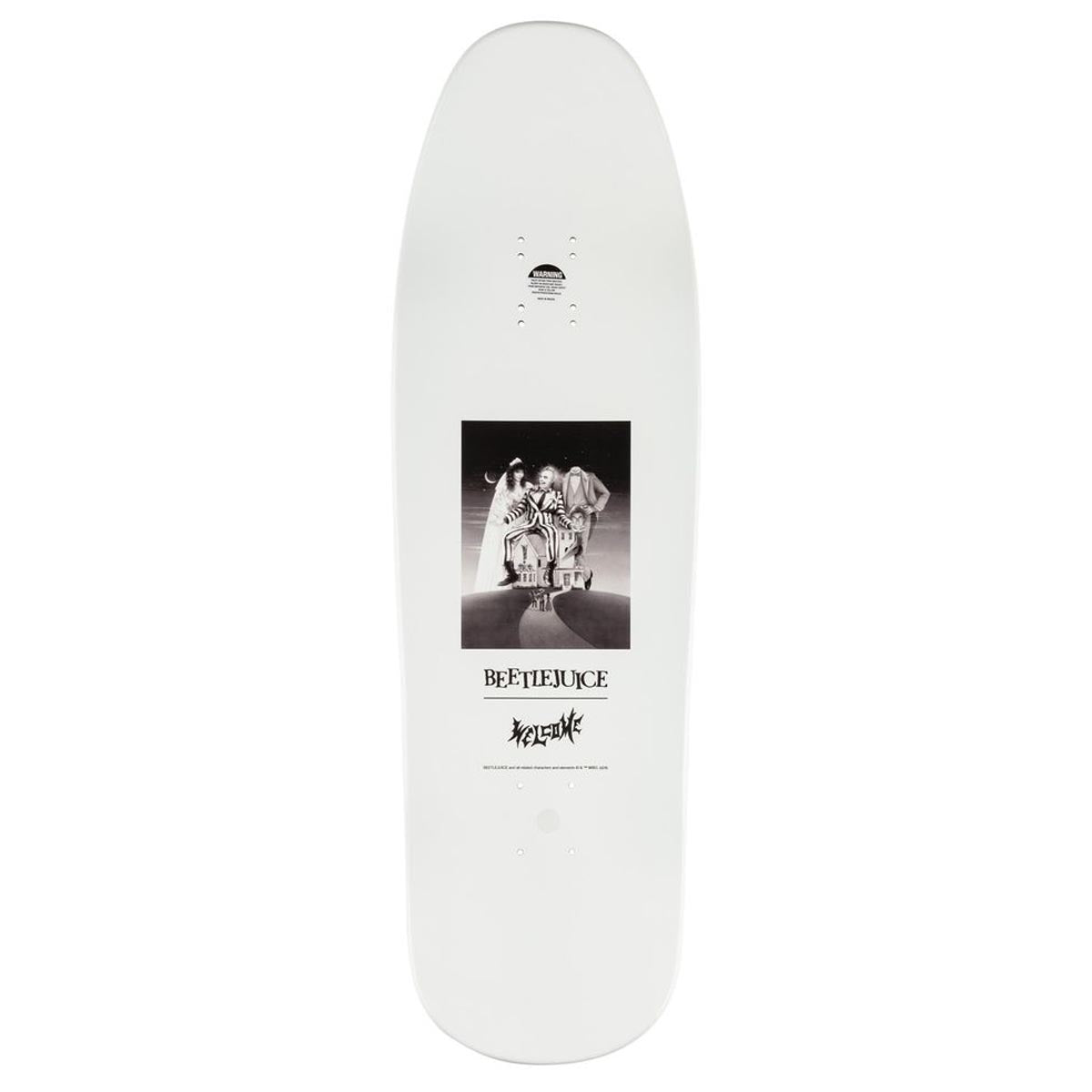 Welcome x Beetlejuice Lydia On A Gaia Skateboard Deck - Black/White Dip - 9.60