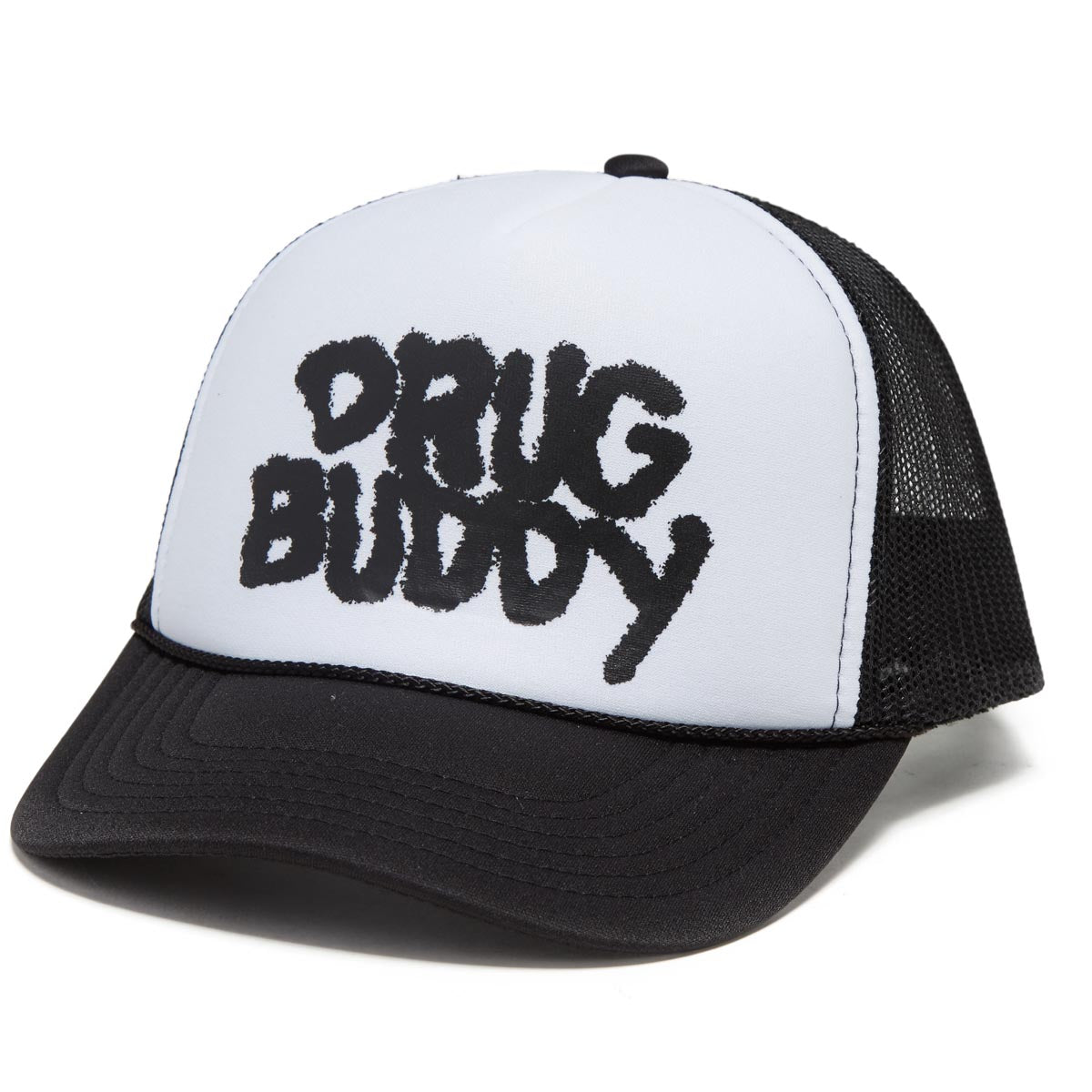 Fucking Awesome Drug Buddy Trucker Hat - Black/White image 1