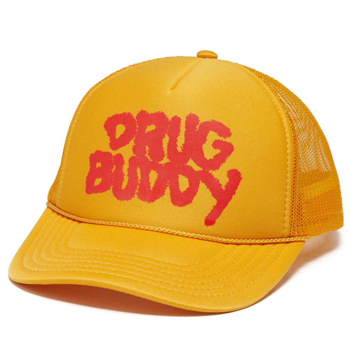 Fucking Awesome Drug Buddy Trucker Hat - Gold image 1