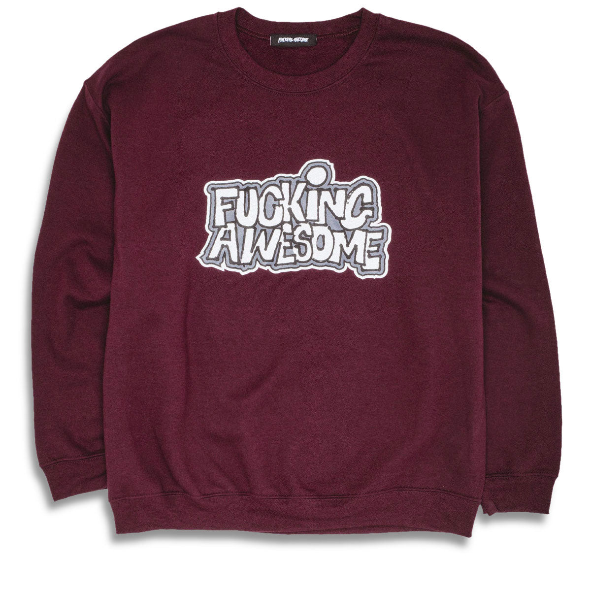 Fucking Awesome PBS Crewneck Sweatshirt - Maroon image 1