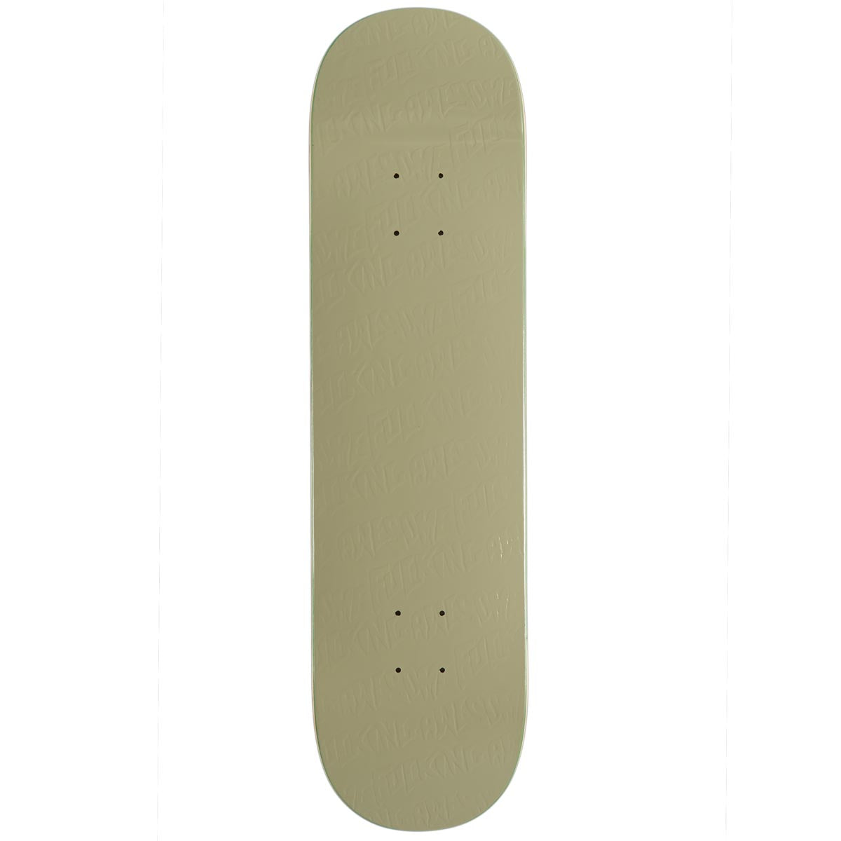 Fucking Awesome Khaki Stamp Embossed Skateboard Deck - 8.00