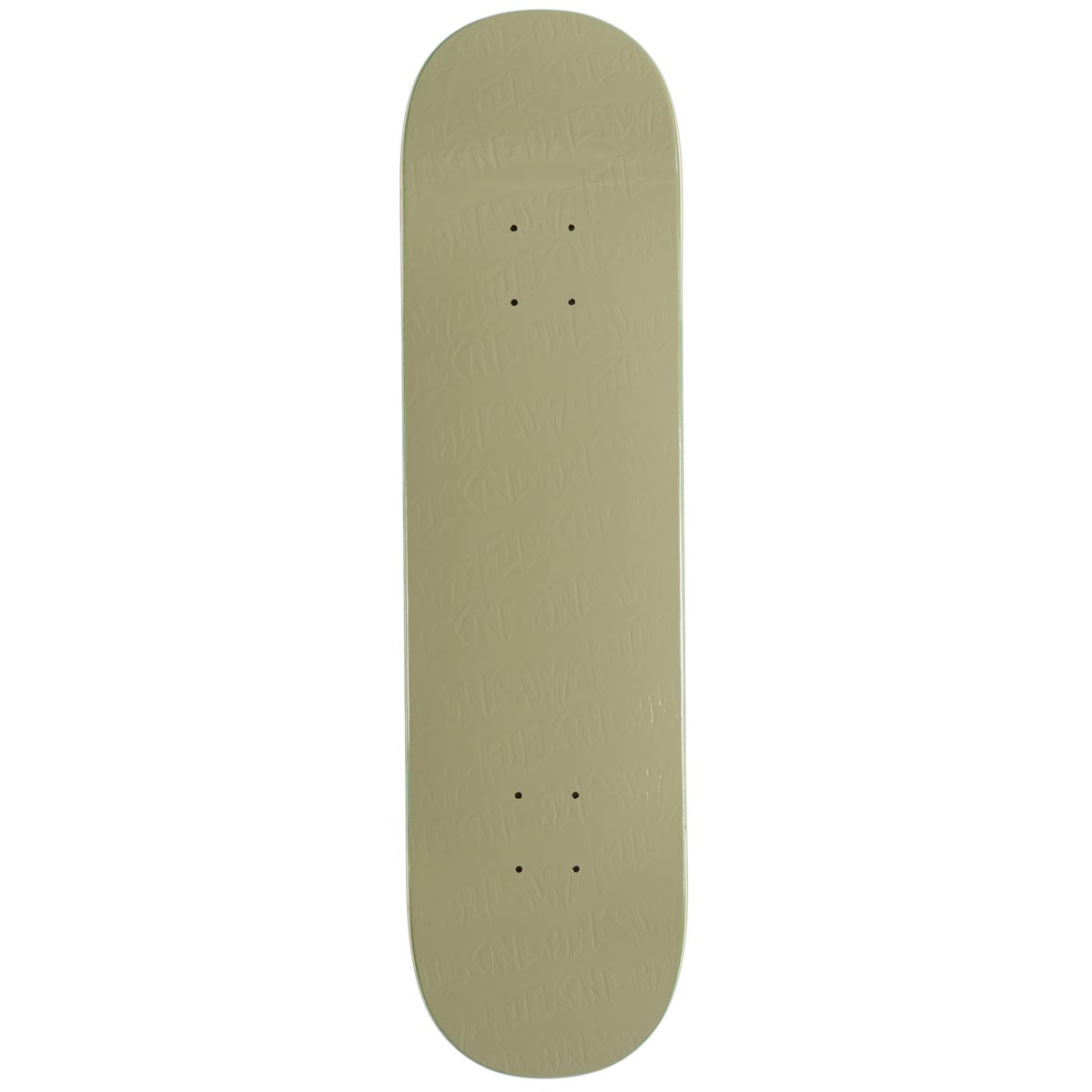 Fucking Awesome Khaki Stamp Embossed Skateboard Deck - 8.25