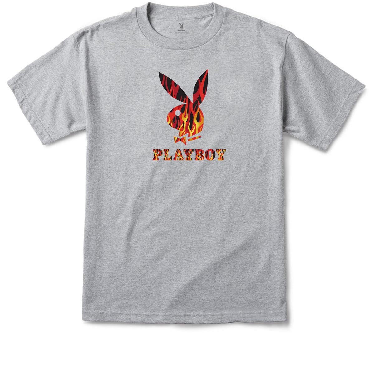 Color Bars x Playboy Flames T-Shirt - Heather Grey image 1