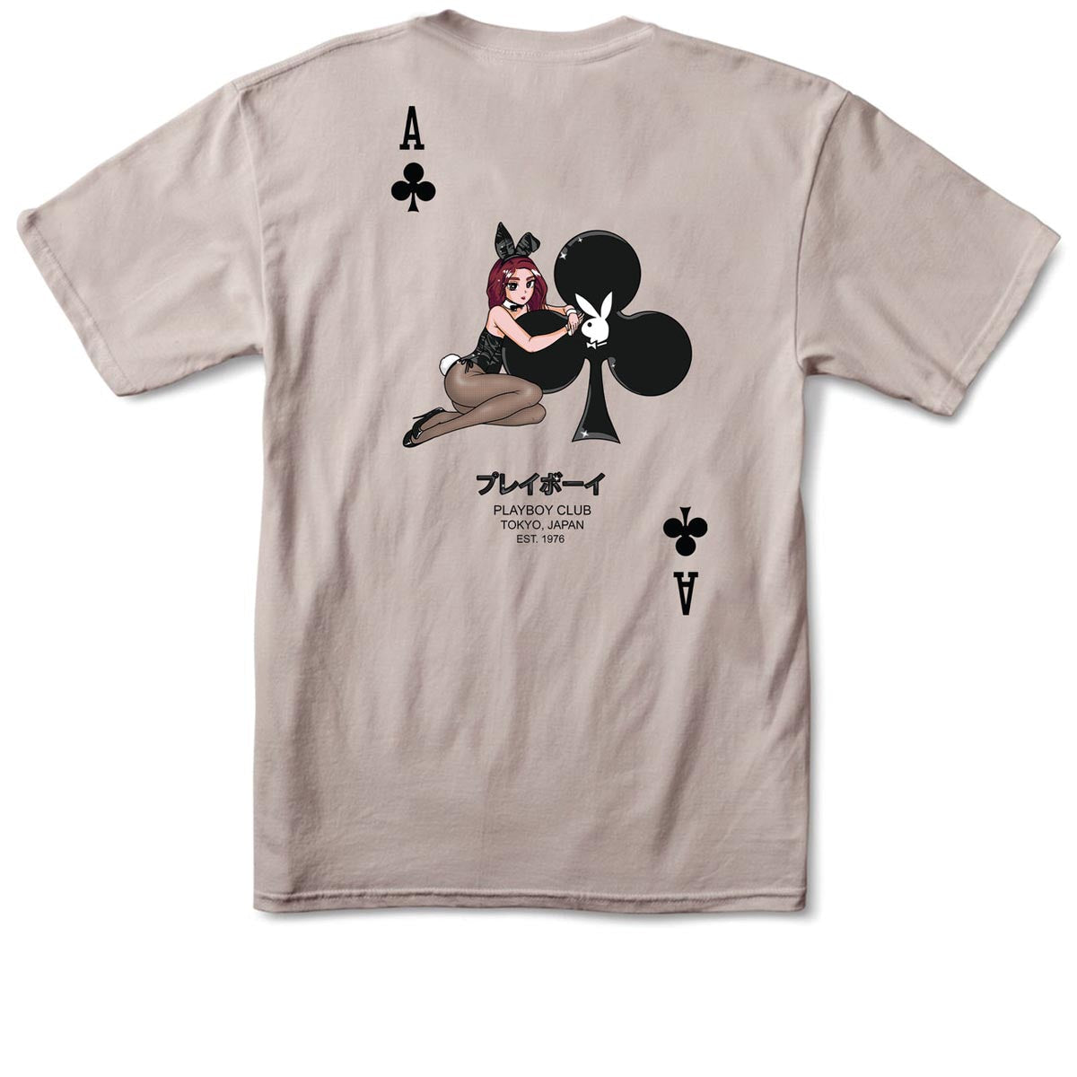 Color Bars x Playboy Ace of Clubs T-Shirt - Sand image 1