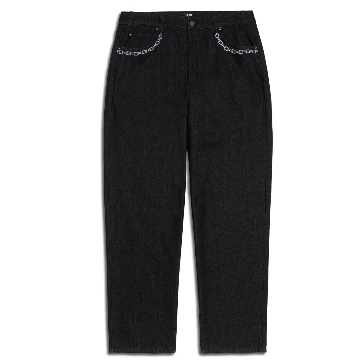 CCS Baggy Taper Denim Jeans - Chain Black image 1