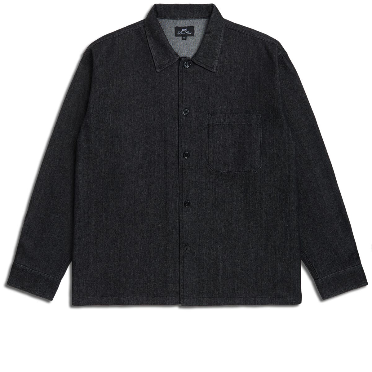 CCS Box Cut Oversized Denim Shirt - Black image 1