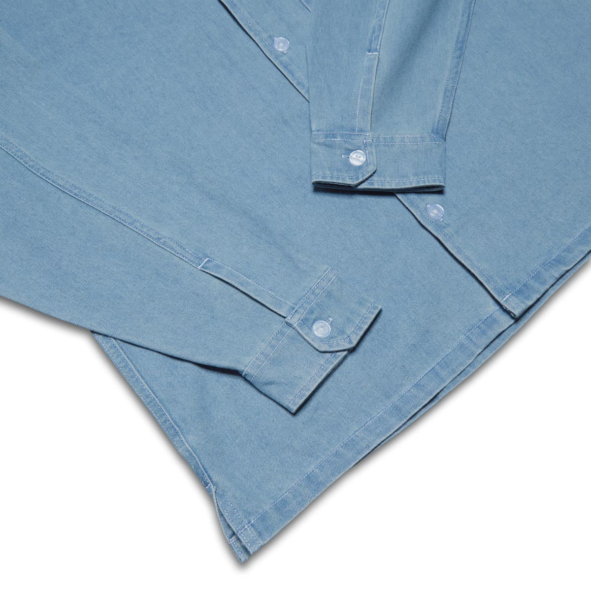 CCS Box Cut Oversized Denim Shirt - Light Blue image 4