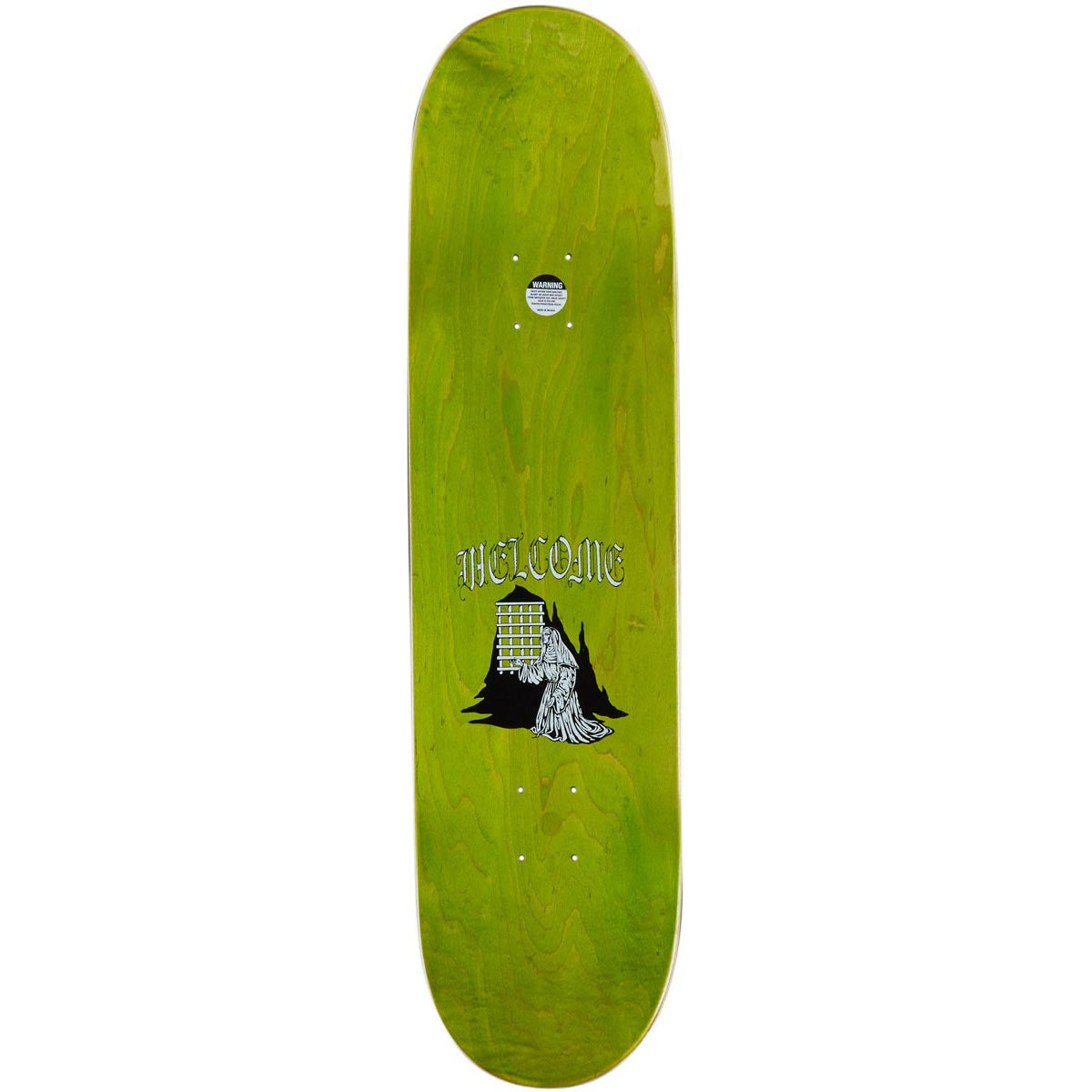 Welcome Rosary On A Popsicle Skateboard Deck - Black/Gold Foil - 8.25