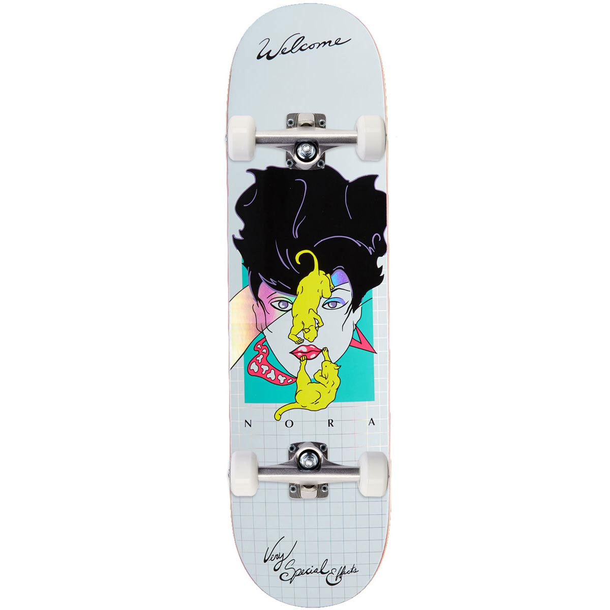 Welcome Special Effects On A Popsicle Skateboard Complete - White/Prism Foil - 8.25