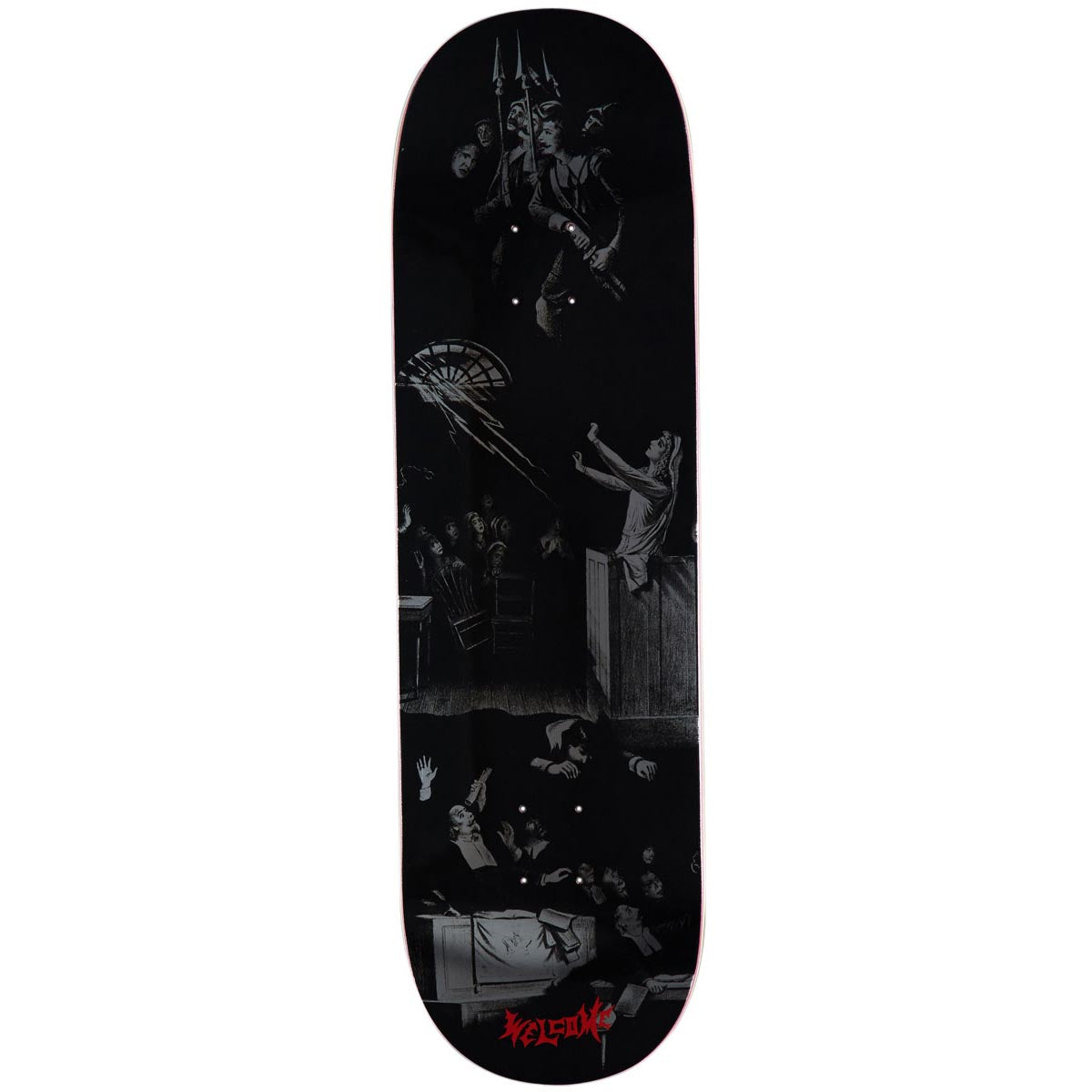 Welcome Trial On A Popsicle Skateboard Deck - Black/Silver Foil - 9.00