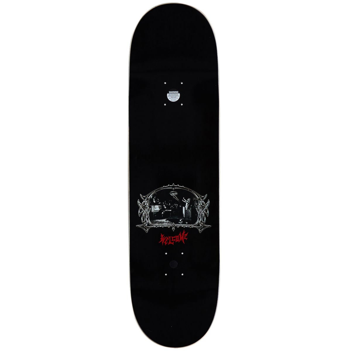 Welcome Trial On A Popsicle Skateboard Deck - Black/Silver Foil - 9.00