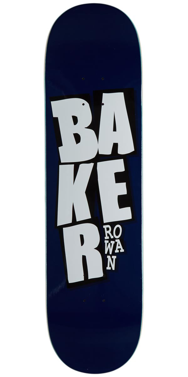 Baker Rowan Stacked Name B2 Skateboard Deck - Blue - 8.25