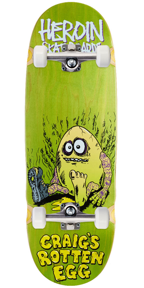 Heroin Craig Questions Craig's Rotten Egg Skateboard Complete - 10.00