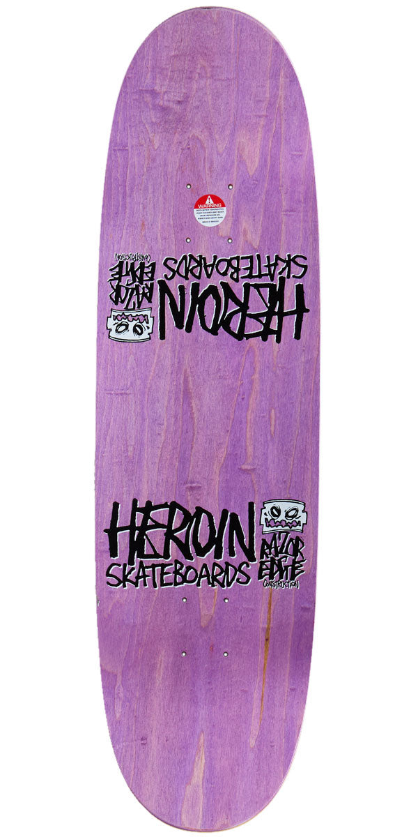 Heroin Symmetrical Egg Rainbow Ply Skateboard Complete - 8.75