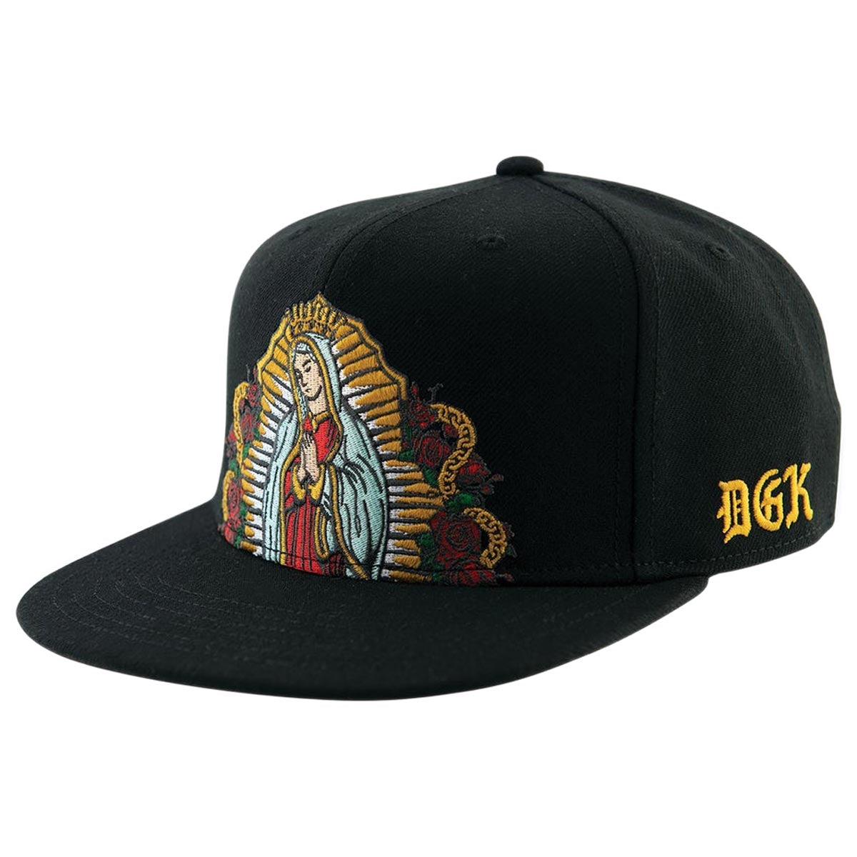 DGK Our Lady Snapback Hat - Black image 1