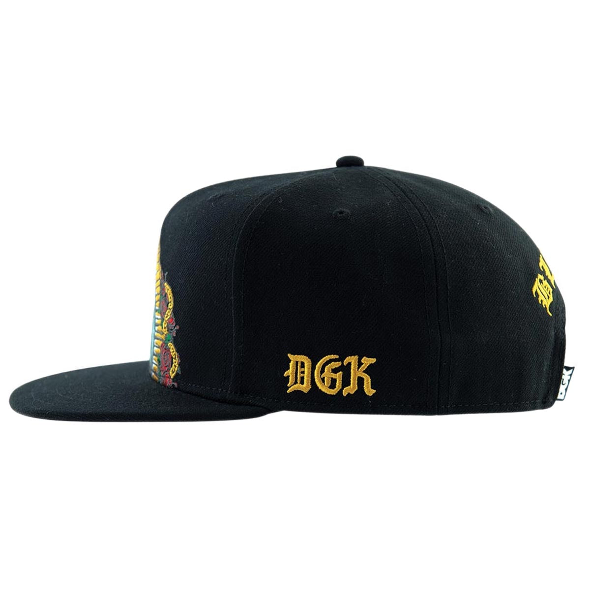 DGK Our Lady Snapback Hat - Black image 3