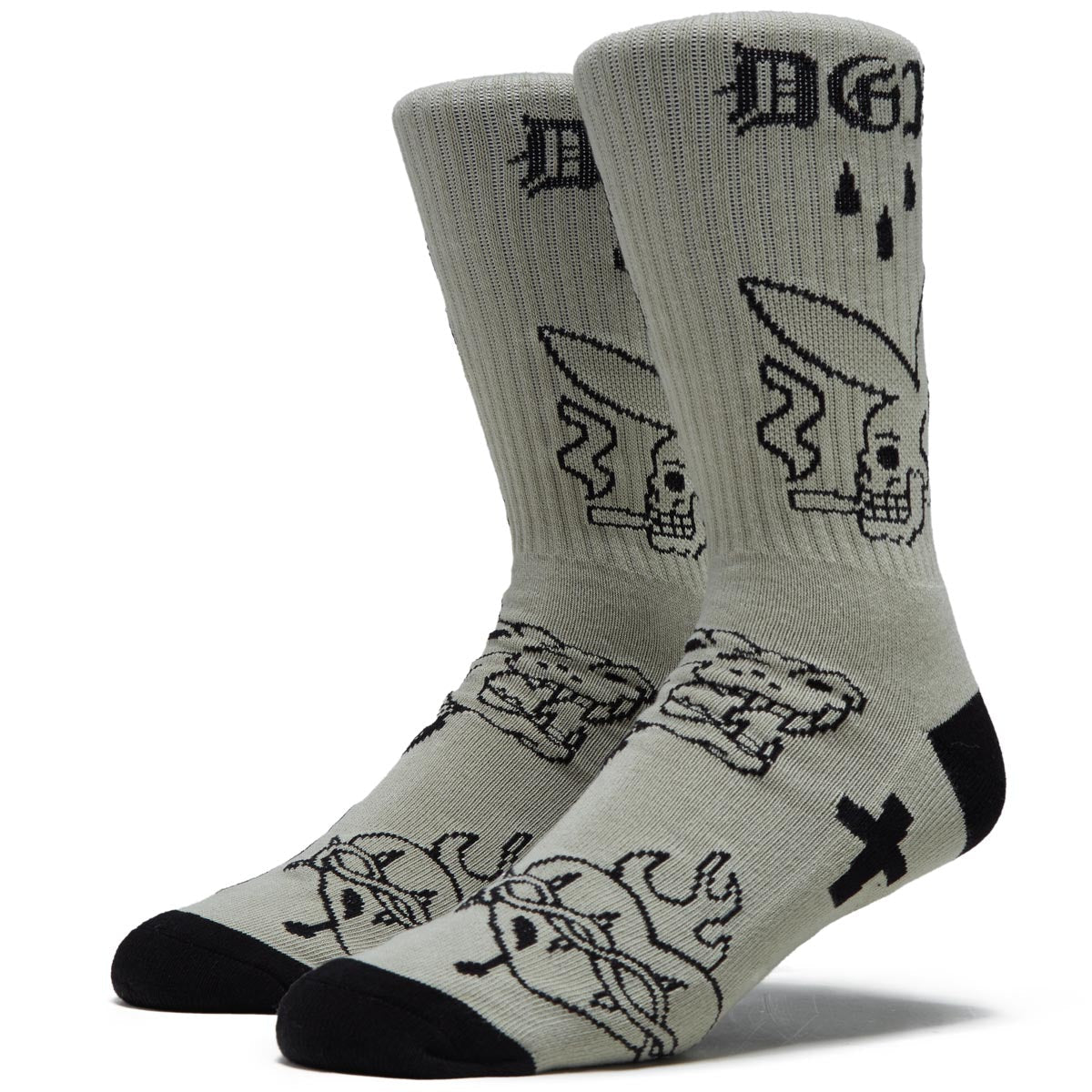 DGK Flash Crew Socks - Tan image 1