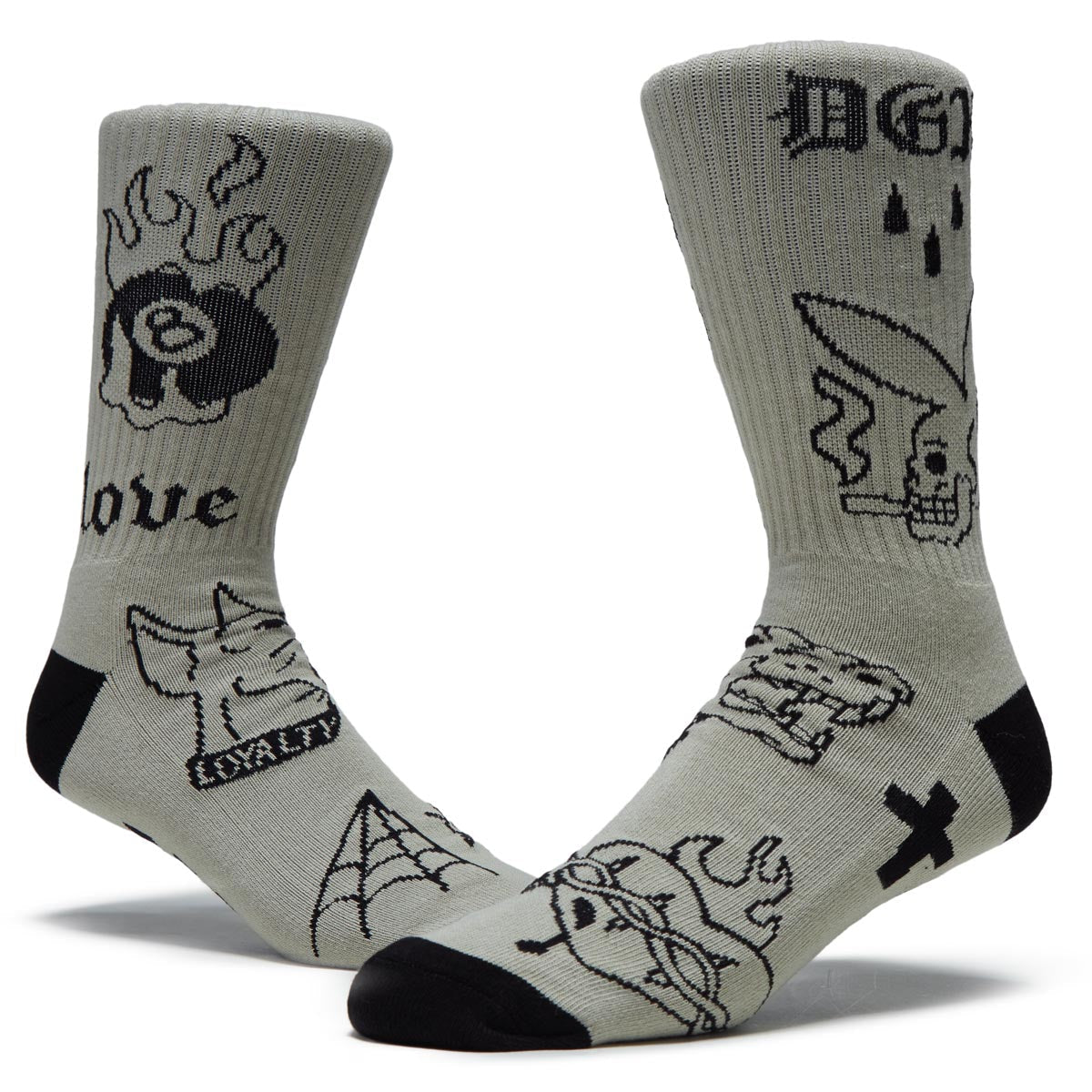 DGK Flash Crew Socks - Tan image 2