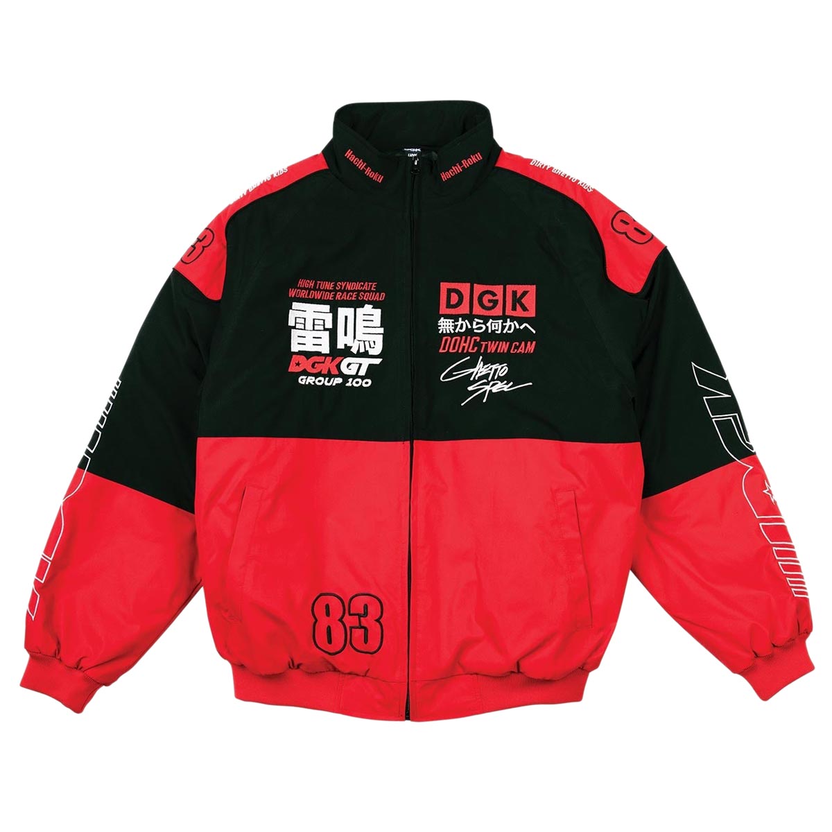 DGK Sakura Racing Jacket - Black/Red image 4