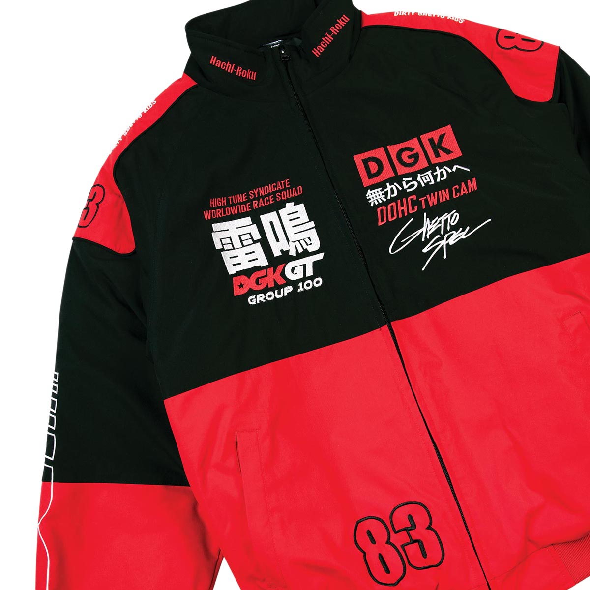 DGK Sakura Racing Jacket - Black/Red image 5