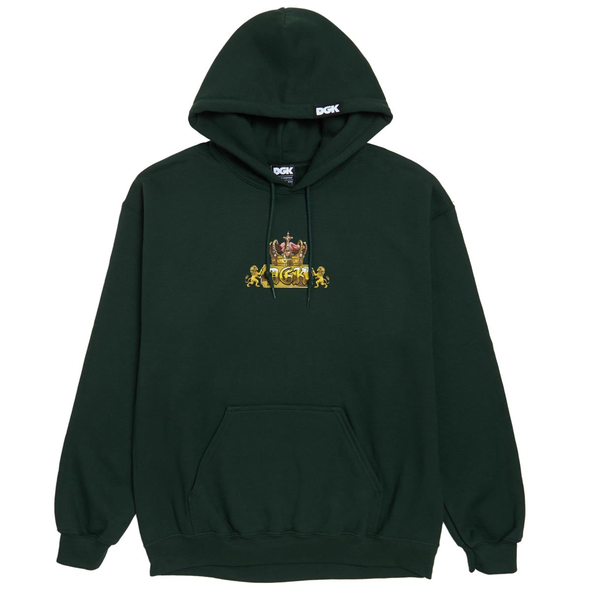 DGK V.I.P Fleece Hoodie - Forest Green image 2