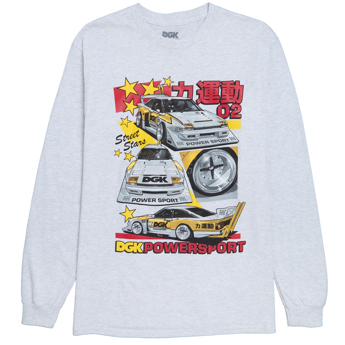 DGK Powersport Long Sleeve T-Shirt - Ash Heather image 1