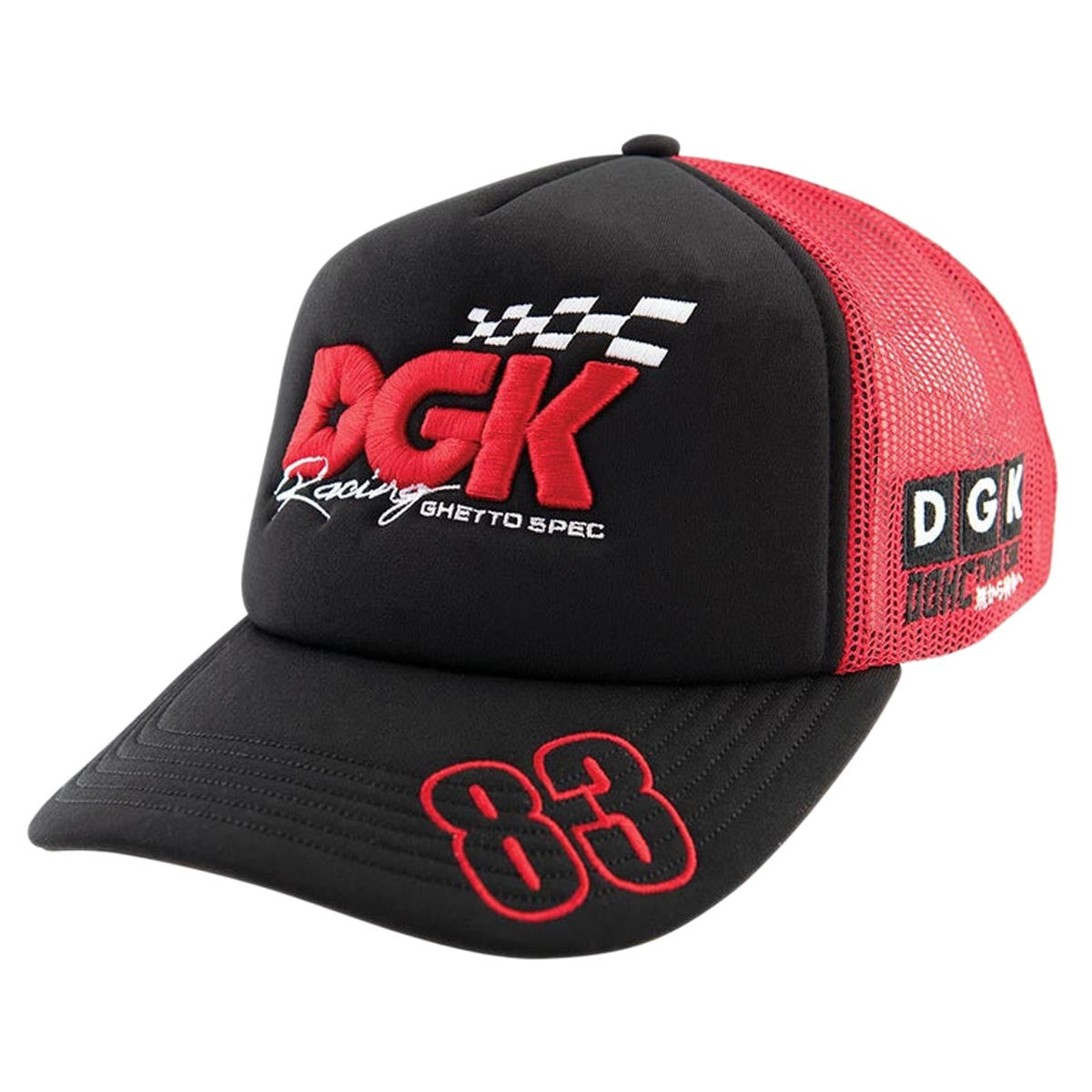 DGK Sakura Trucker Hat - Black/Red image 1