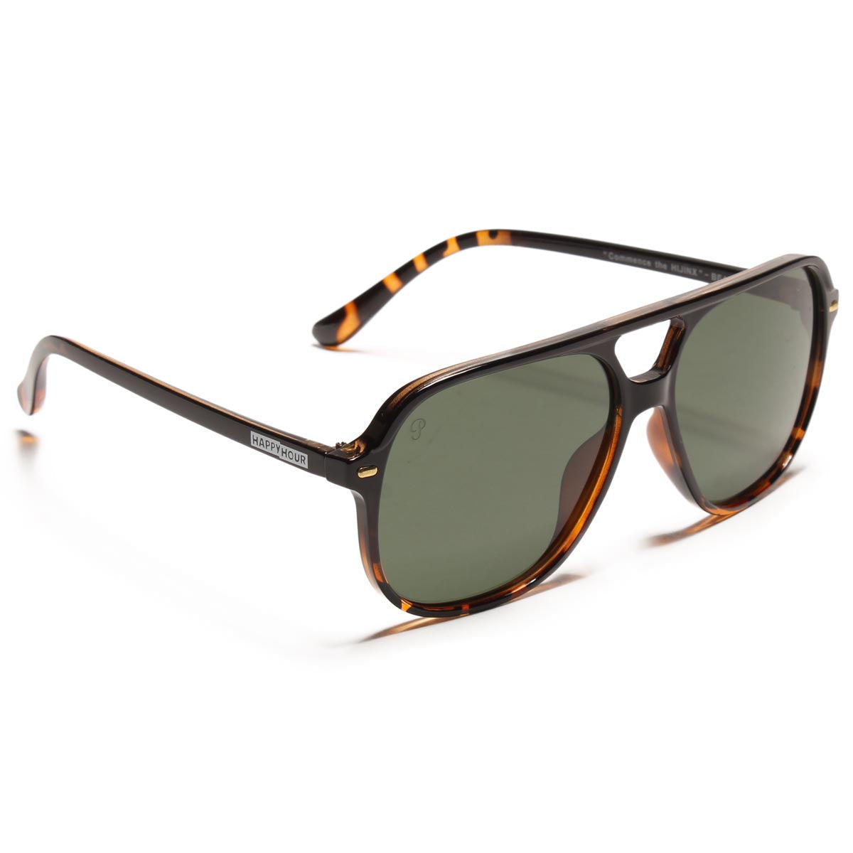 Happy Hour The Duke Polarized Sunglasses - Black Fade/Tortoise/G15 Lens image 1