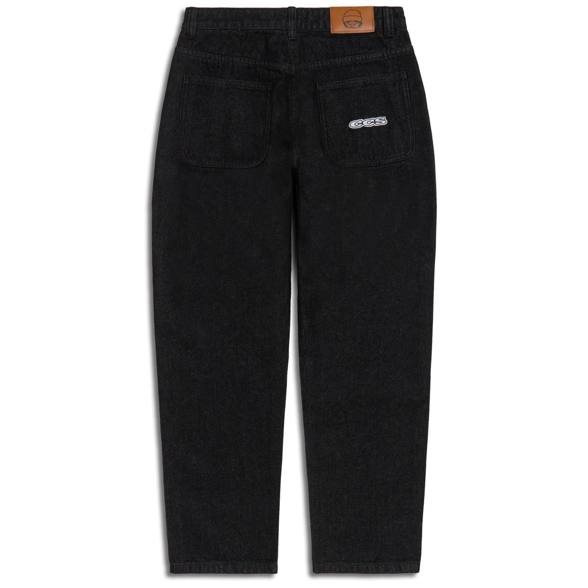 CCS Youth Baggy Taper Denim Jeans - Black image 5