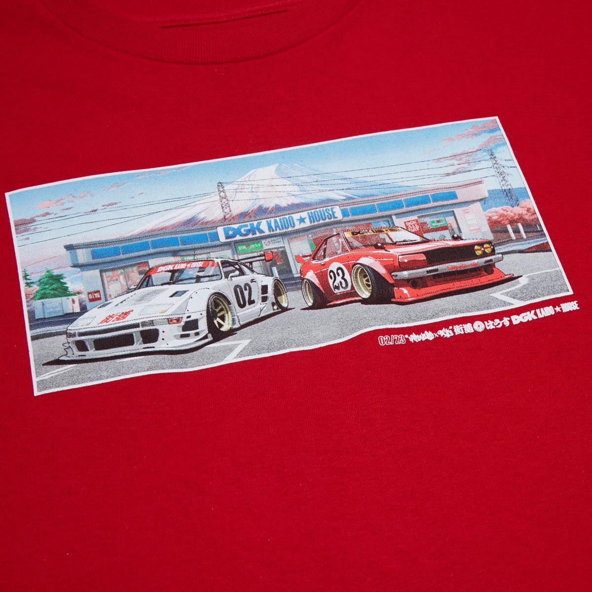 DGK x Kaido House Konbini T-Shirt - Red image 3