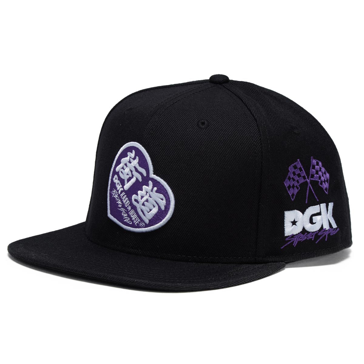 DGK x Kaido House Street Spec Snapback Hat - Black image 1