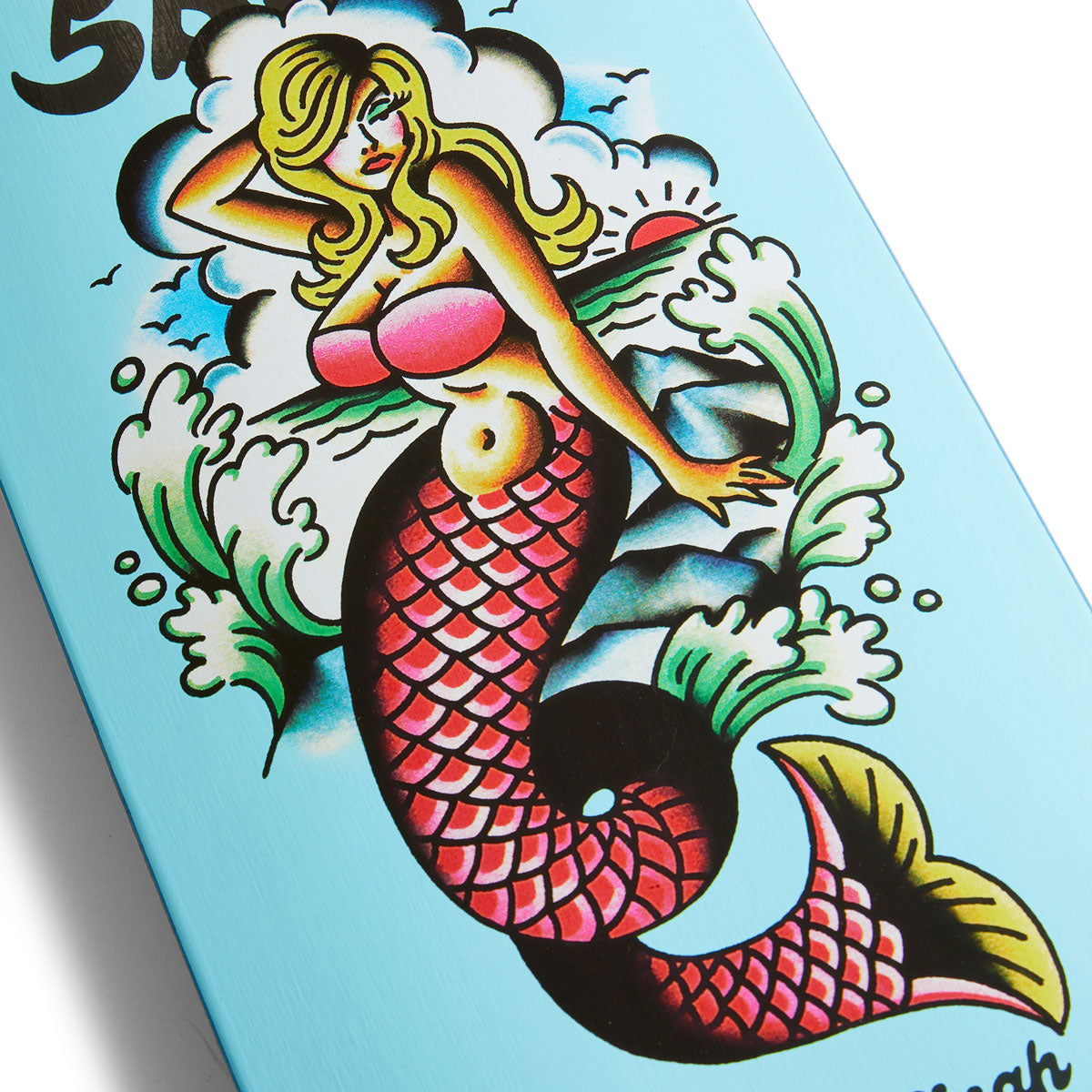 5Boro Andrew Singh Mermaid Skateboard Complete - Blue - 8.375