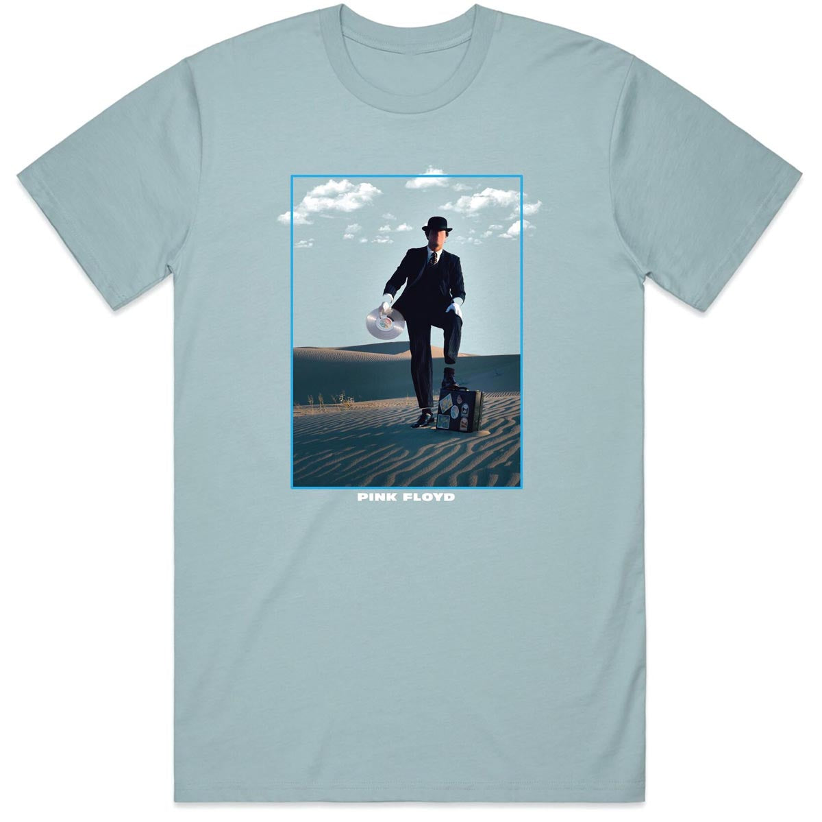 Habitat x Pink Floyd Invisible Man T-Shirt - Light Blue image 1