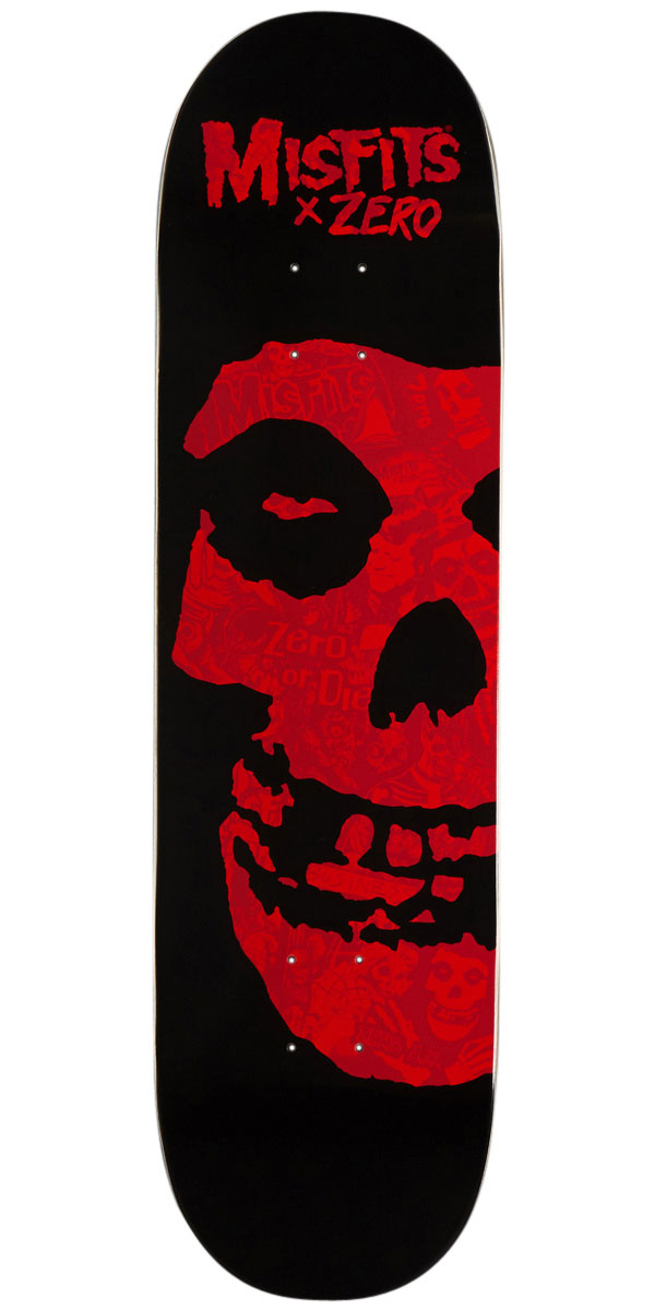 Zero x Misfits Collage Skateboard Deck - Red - 8.50